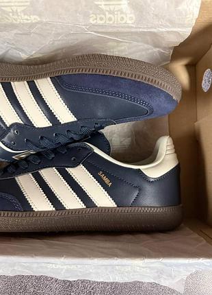 Adidas samba blue white 7