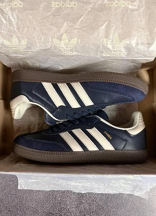 Adidas samba blue white 8