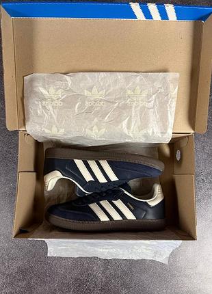 Adidas samba blue white 9