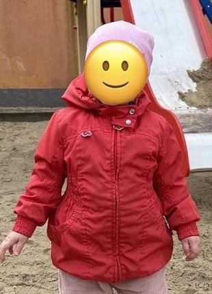 Куртка вітровка дівчача осіння весняна 92 ріст на 1.5-2.5 роки