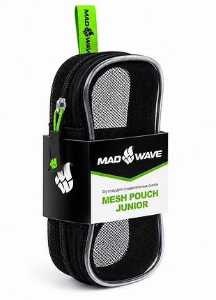 Чохол окулярів для плавання madwave mesh pouch m070302 чорний-зелений