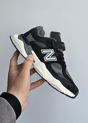 Підліткові / дитячі кросівки new balance 9060 black / white