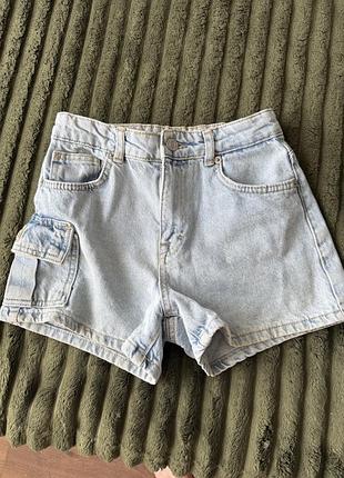 Джинсовые шорты zara на девочку 9-10 лет рост 140