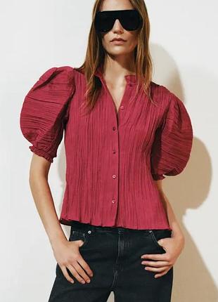 Рубашка zw collection с объемными рукавами
