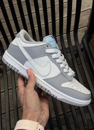 Кросівки nike sb dunk grey blau