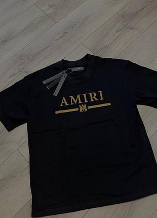 Футболка чорна  amiri розмір м