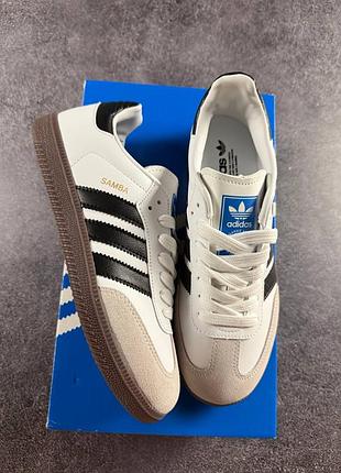 Adidas samba black white 3