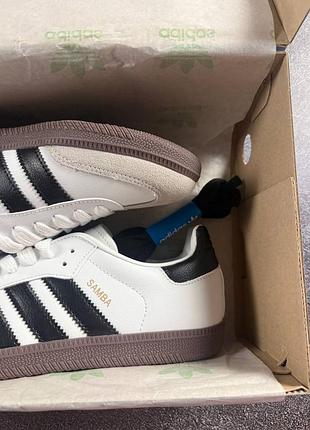 Adidas samba black white 8