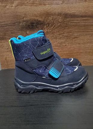 Детские зимние термочаги superfit husky с мембраной gore-tex в темно-синем цвете.
