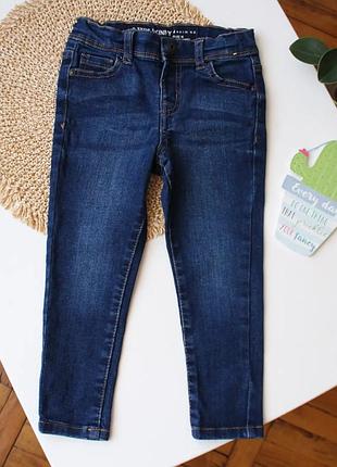 Базовые синие джинсы скинни denim co 2-3 года