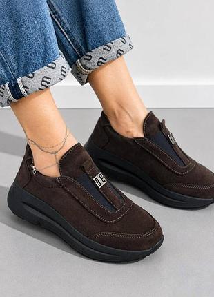 36-41 кроссовки на платформе натуральная кожа/замша бежевые, черные, белые, шоколад
