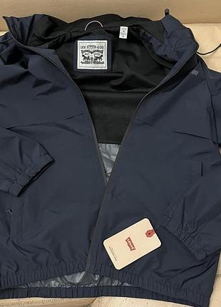 Новая синяя ветровка дождевик levis м