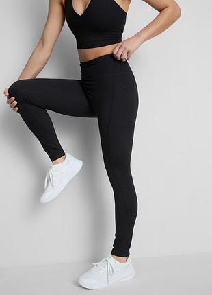Безшовні лосини primark workout чорні легінси з високою посадкою 2xs рубчик