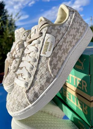 Кросівки жіночі puma basket seaside drills sneakers beige 400527-01