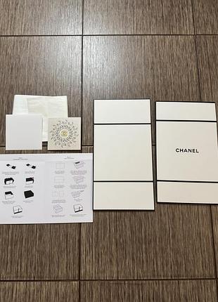 Фірмовий подарунковий комплект chanel з листівкою, конвертом , паперовим вкладишем  та коробкою з колекції «the art of wrapping», новий