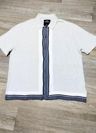 Мужское трикотажное поло hollister , размер xl .