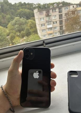 Iphone 11 64gb black, фізична sim, акум 73%
