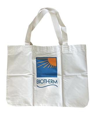 Біла пляжна еко сумка шопер biotherm