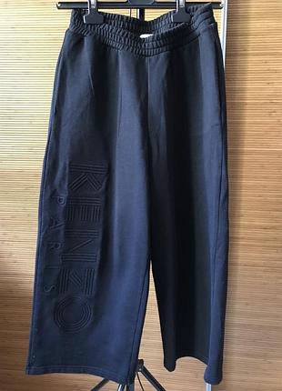Кюлоты спортивные kenzo широкие укороченные брюки черные diesel zara adidas nike
