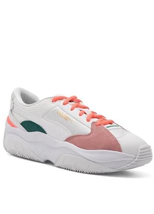 Жіночі кросівки puma storm y 371279-02 37.5 (23.5см) білі з рожевим