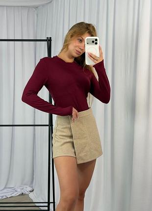 Боди женское вискоза, бордовый, мокко