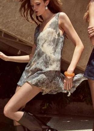 Женская блуза туника из вискозы zara размер xs-s