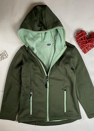 Кофта вітрівка куртка  soft shell 122-128см/7-8р peperts хакі хлопчик