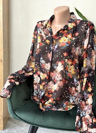 Блуза цветочная topshop