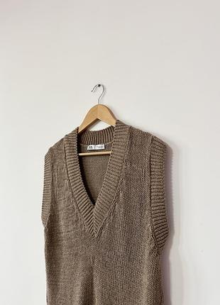 Подовжена жилетка zara🌿