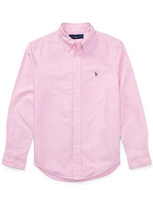 Подростковая классическая рубашка с длинным рукавом polo ralph lauren long sleeve 49 down shirt