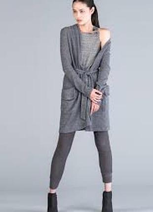 Серый шерстяной кардиган / xs / brend kaos