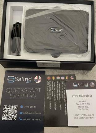Автономный магнитный 4g gps-трекер salind 11 4g (модель 114 / s-114) с мощным аккумулятором и функцией трекинга транспорта.