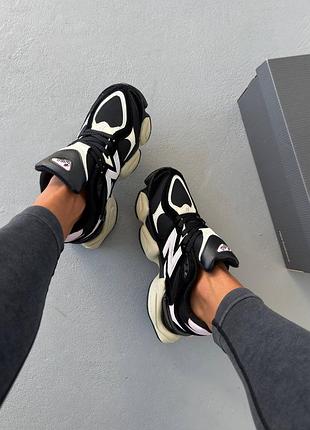 Женские кроссовки new balance 9060 black pink