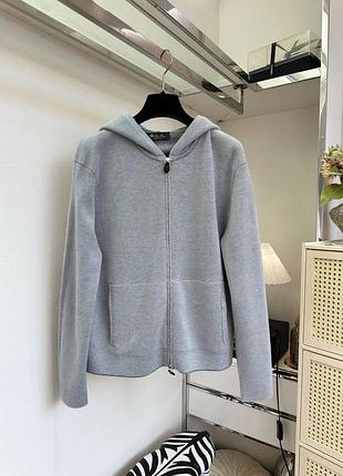 Жіночий светр з капюшоном 100% вовна loro piana
