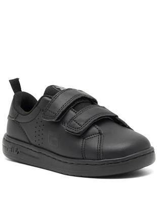 Детские кеды для мальчика fila crosscourt 2 nt velcro tdl ffk0010 83052 черные