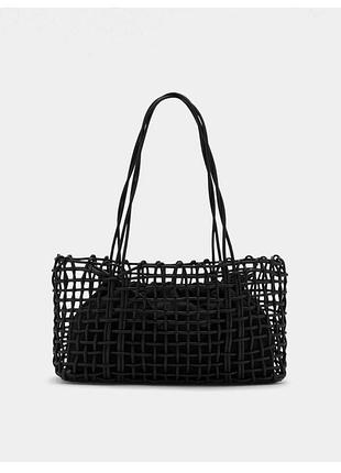 Чорна трендова сумка mango 🖤