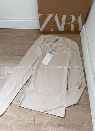 Базовий лонгслів zara кофточка