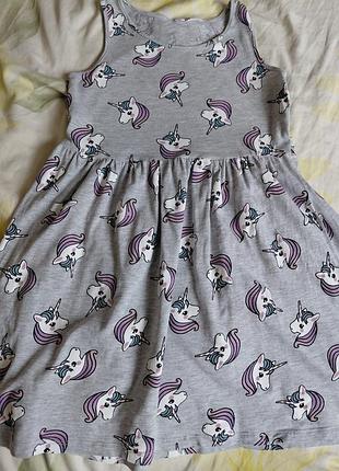 Платье сарафан для девочки пони h&amp;m 6-8 лет