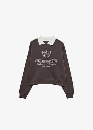 Коричневый джемпер stradivarius
