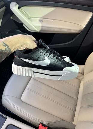 Женские кроссовки nike court legacy lift black
