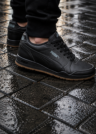 Мужские кроссовки puma черные, классический стиль