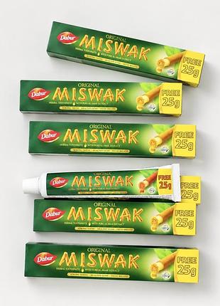 Miswak toothpaste dabur зубна паста натуральна (без фтору) місвак, 75 г
