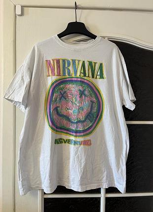 Оверсайз футболка nirvana жіноча