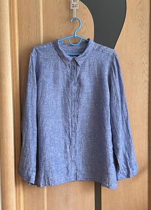 Базова лляна сорочка marks & spencer великого розміру