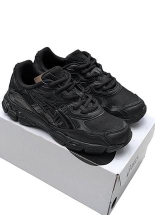 Мужские кроссовки asics gel nyc black черные