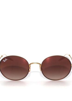 Окуляри ray ban , ray-ban oval 3594, коричневі окуляри ray ban