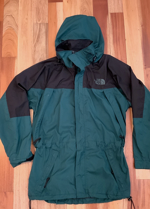 Чоловіча куртка vtg north face 90-х mountain light, вітровка зеленого кольору