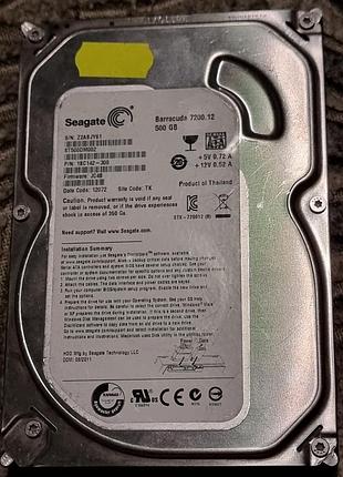 100% hdd 3.5 500 гб seagate 7200 rpm 100/107 st500dm002-1bc142 жорсткий диск сигейт