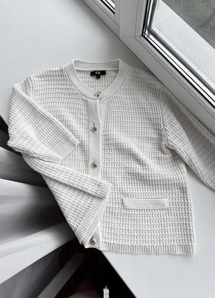 Трикотажний кардиган з коротким рукавом c&a zara