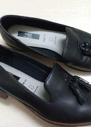 Туфли лоферы кожа весна-осень жен 39-39.5р.m&s камбоджи